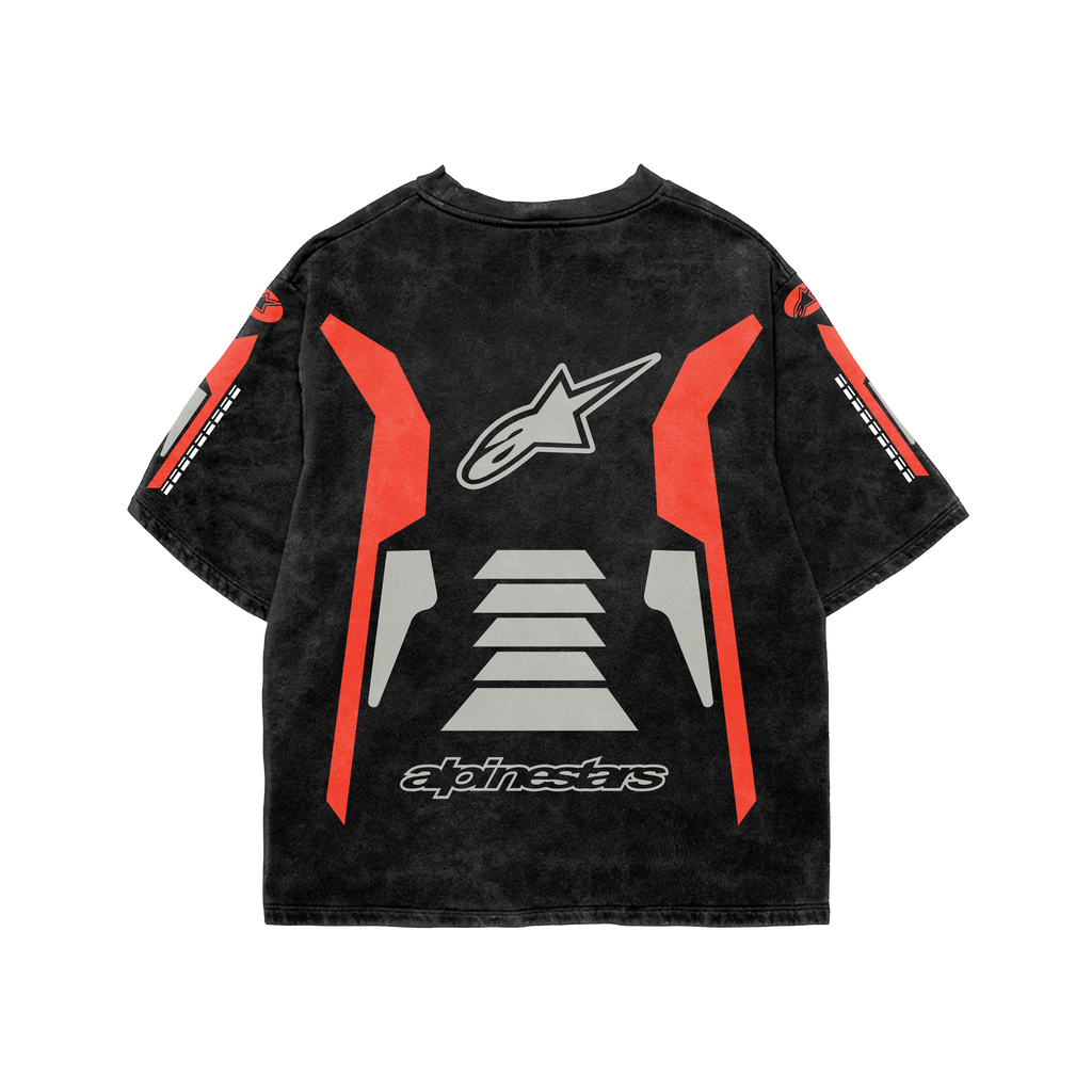 Alpinestar1 Acid Wash Oversized Tee