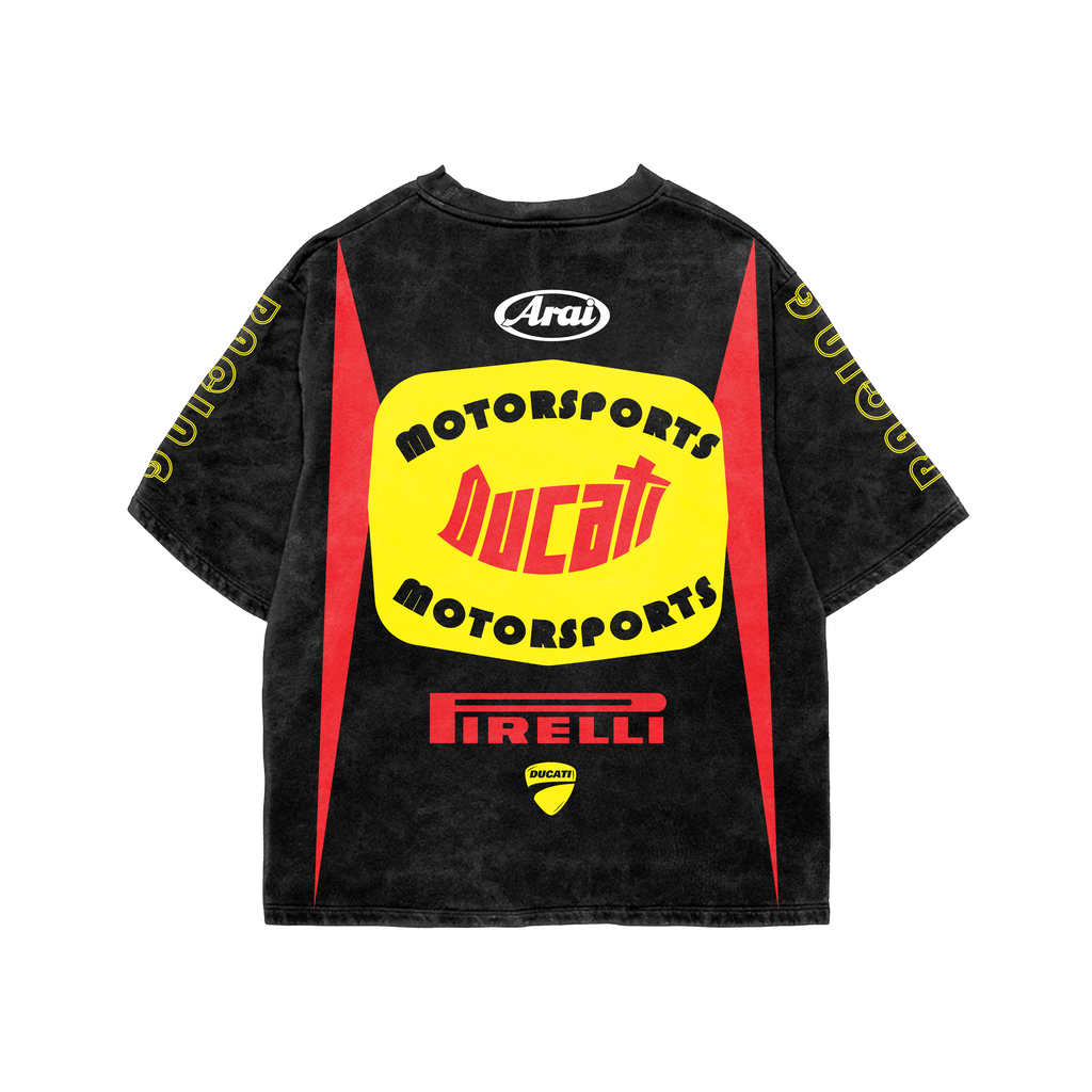 Ducati Acid Wash Oversized Tee
