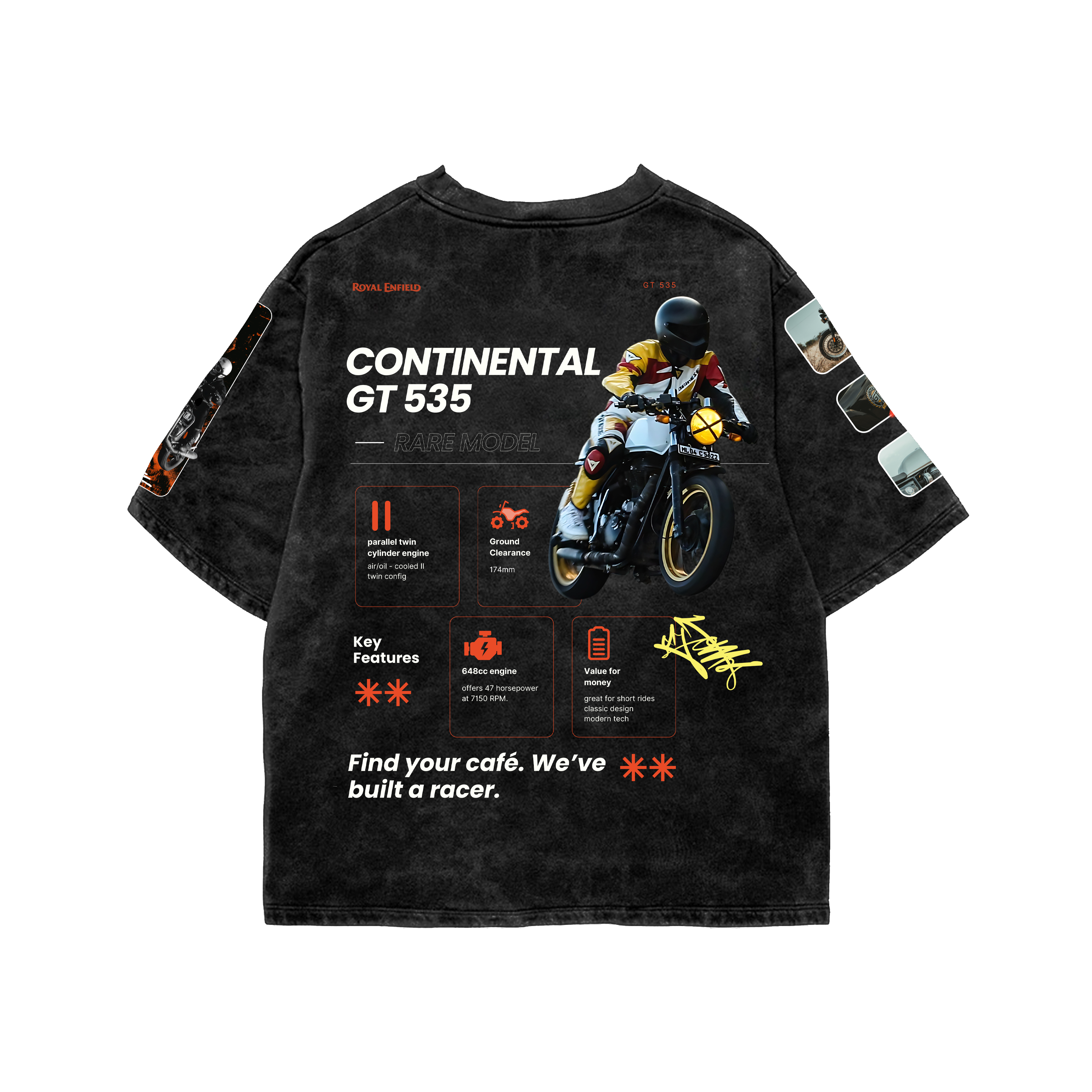 GT Acid Wash Oversized Tee