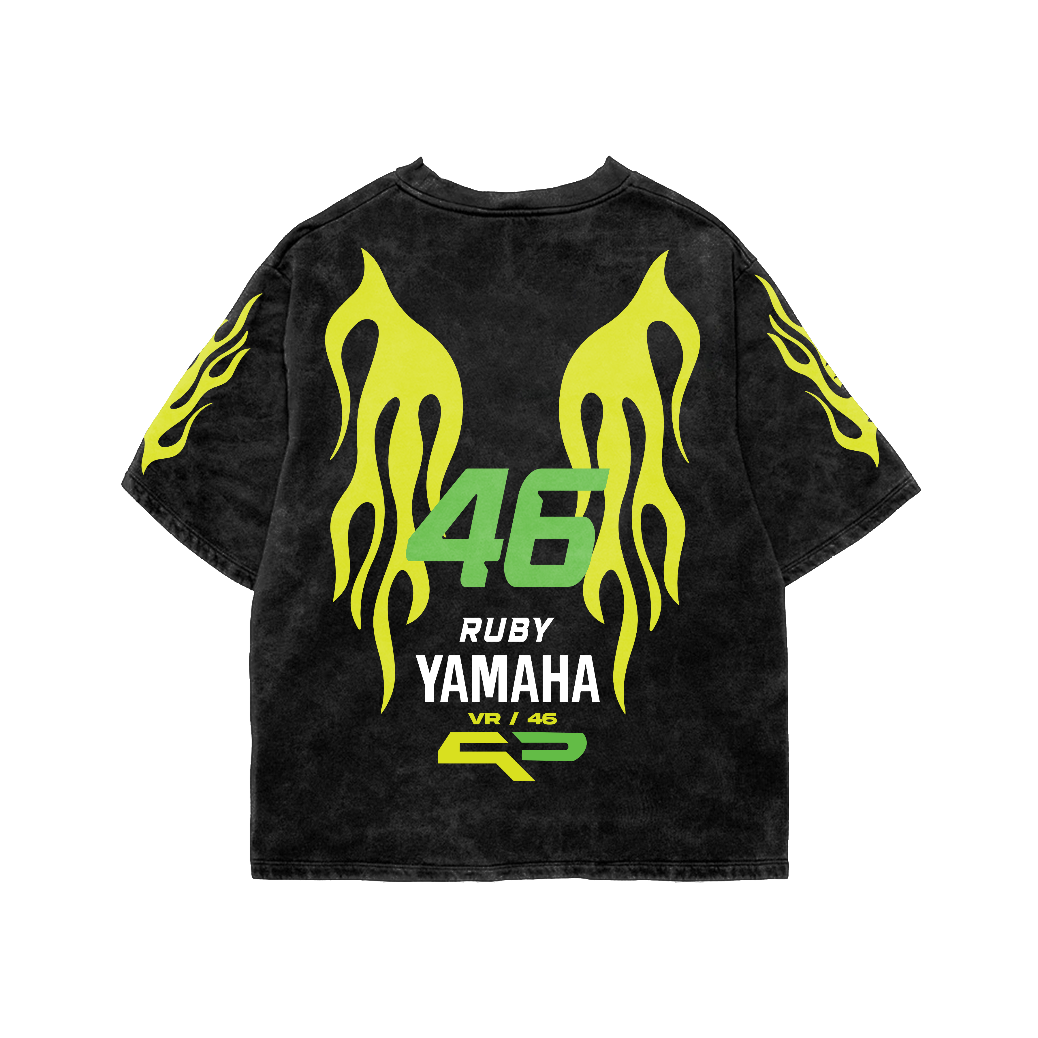 Yamaha Acid Wash Oversized Tee
