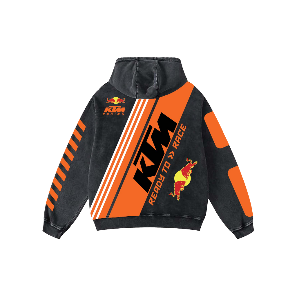 Ktm Acid Wash Oversized Hoodie