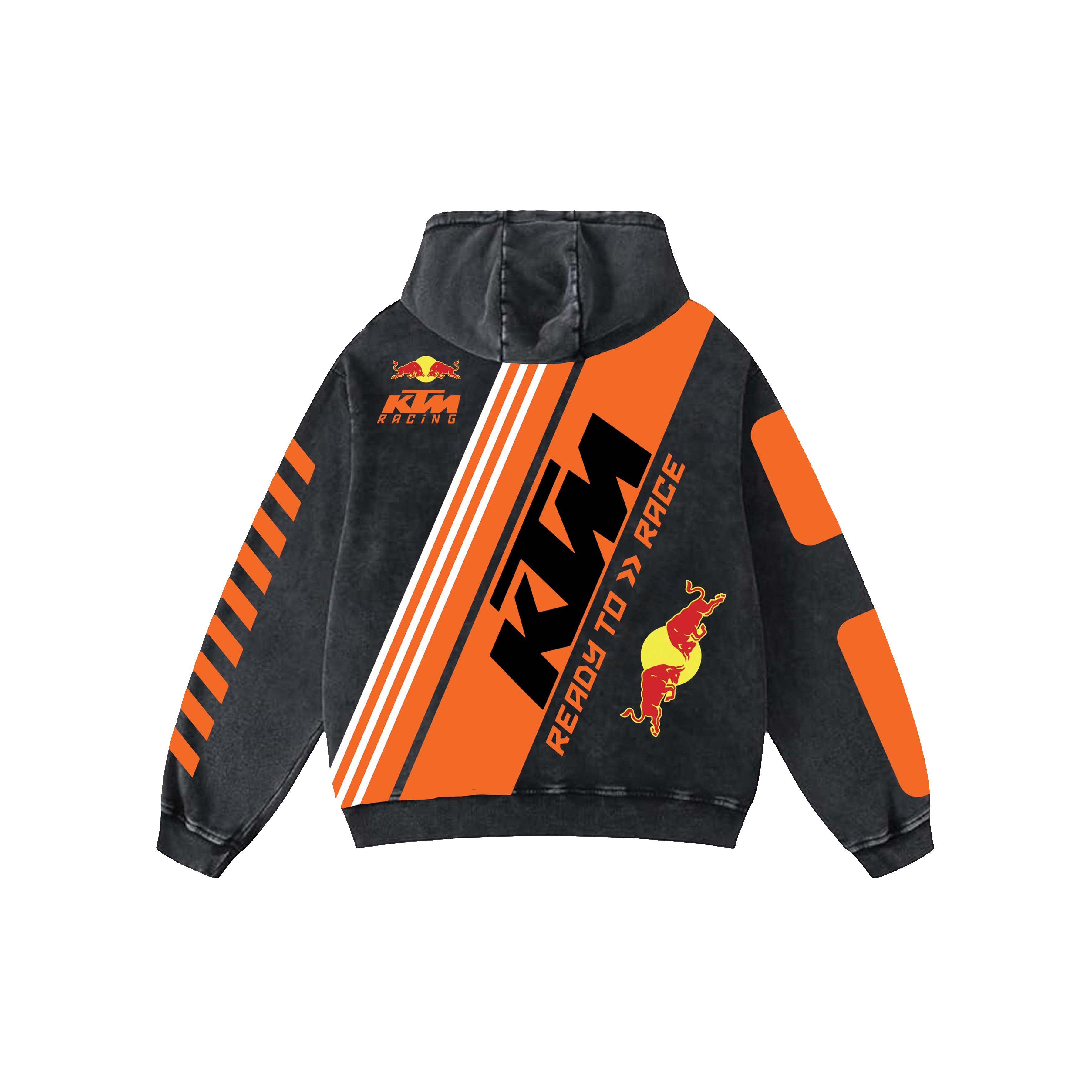 Ktm Acid Wash Oversized Hoodie