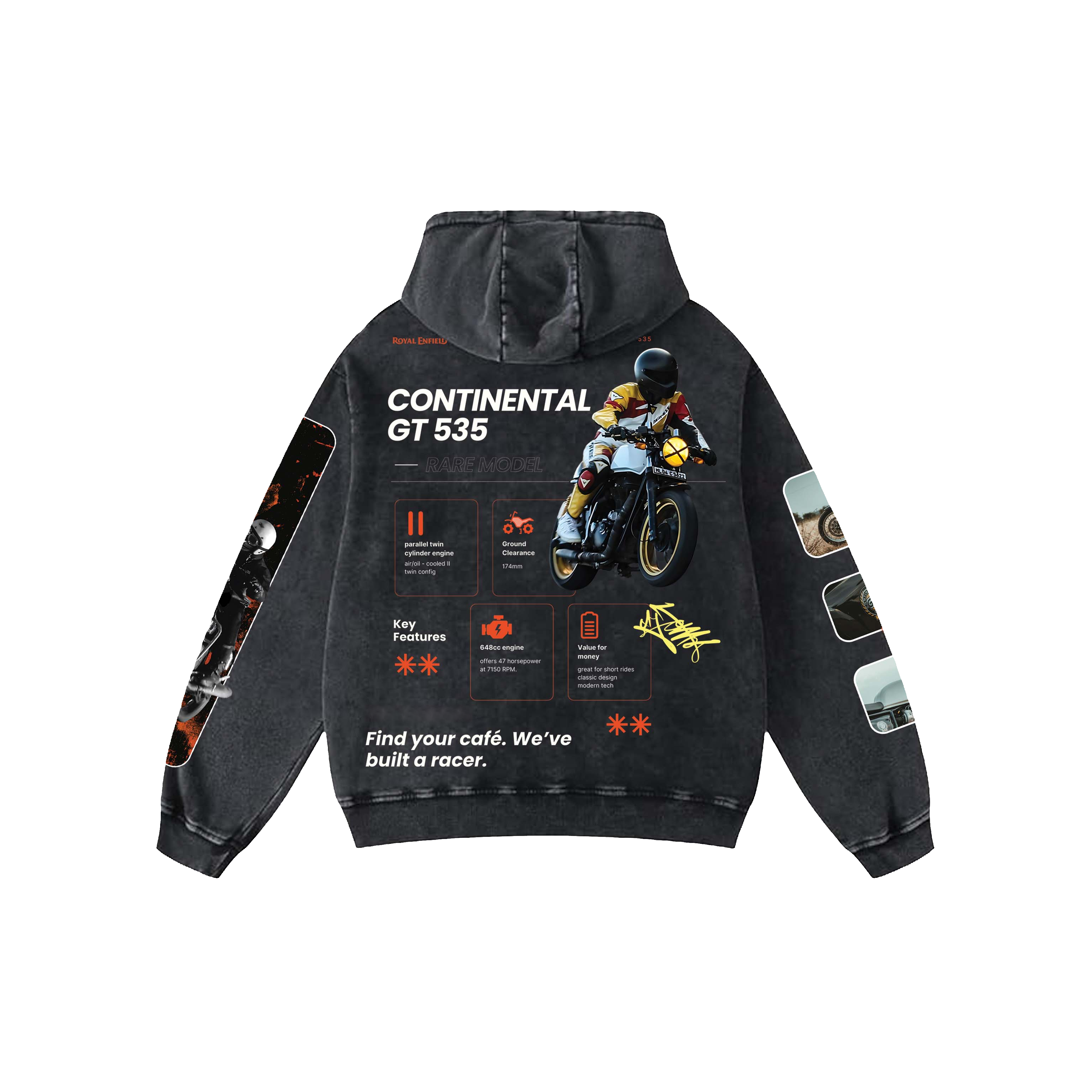GT Acid Wash Oversized Hoodie