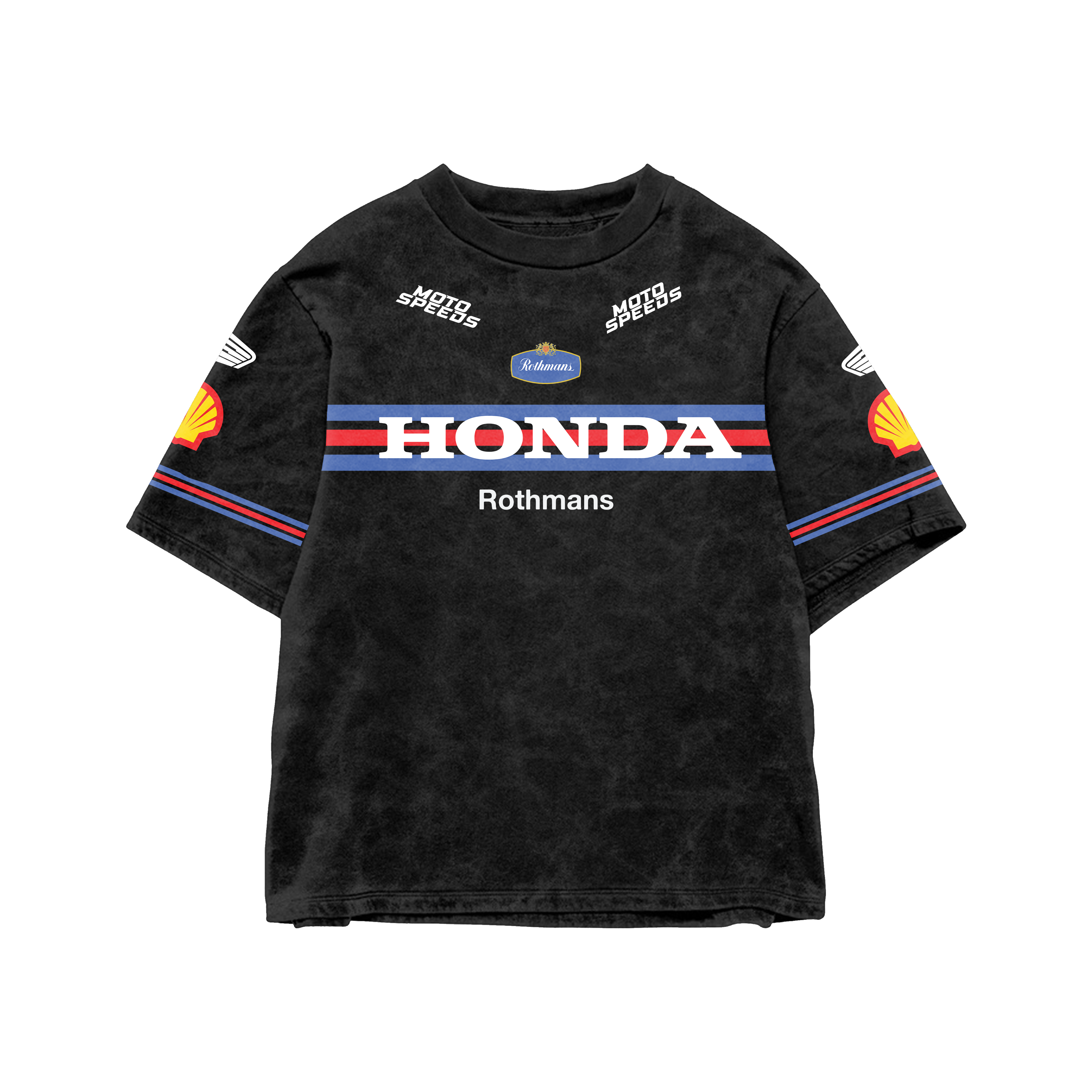 Honda Acid Wash Oversized Tee