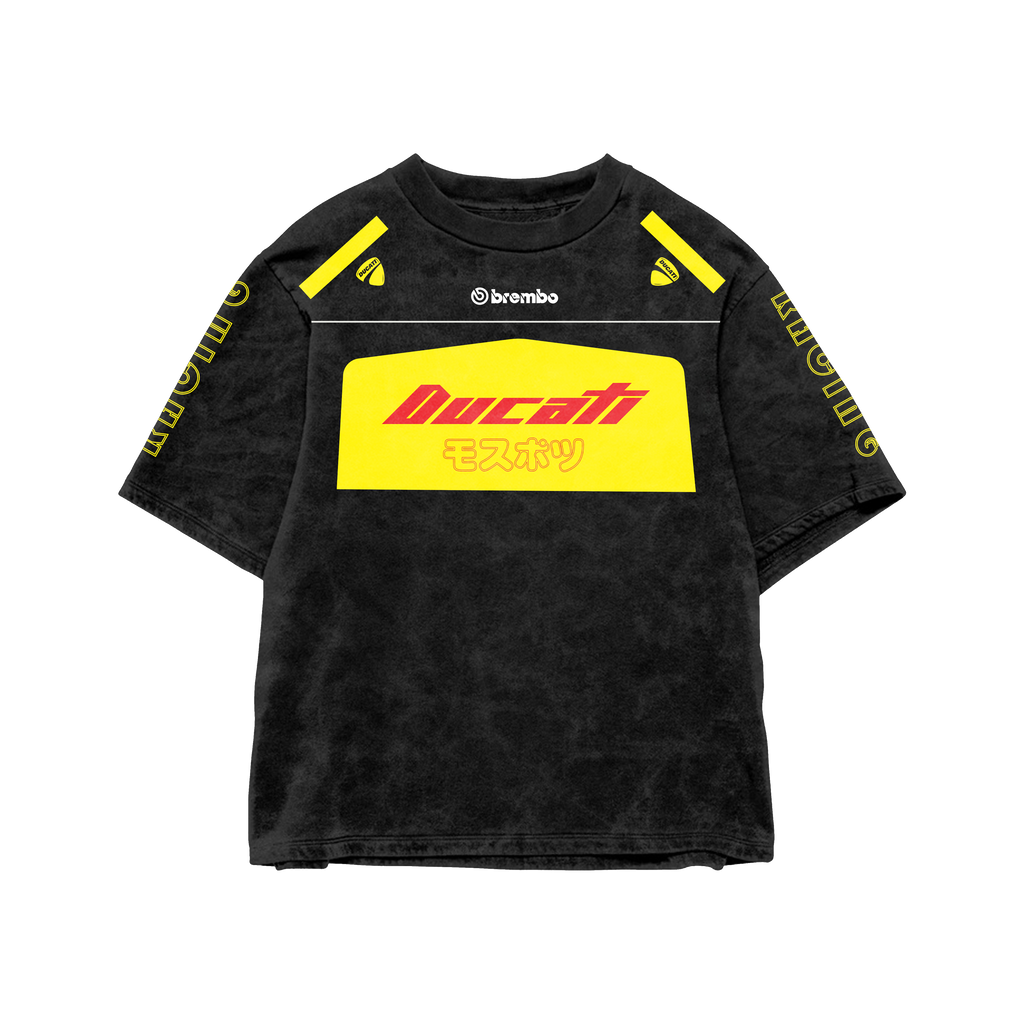 Ducati Acid Wash Oversized Tee