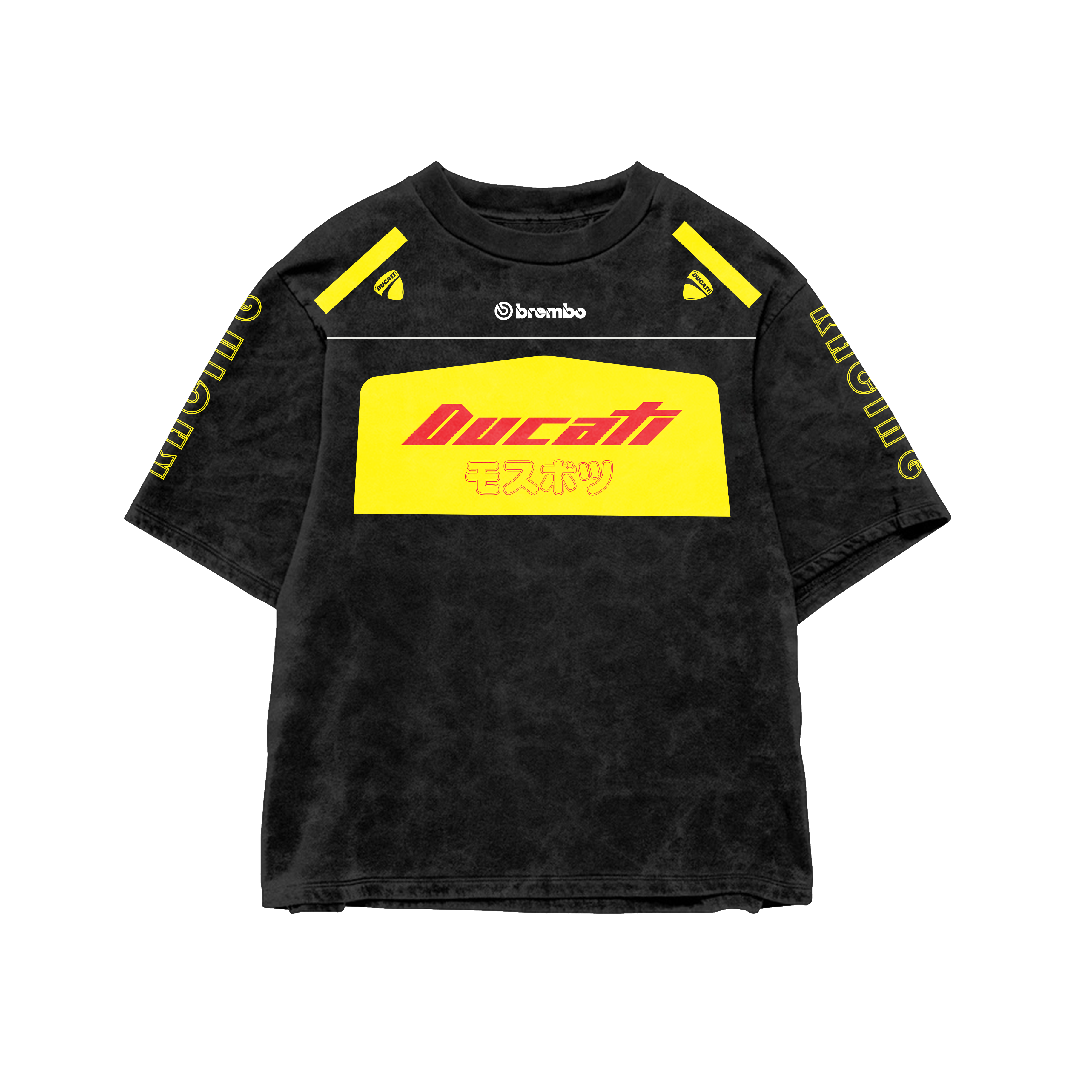 Ducati Acid Wash Oversized Tee
