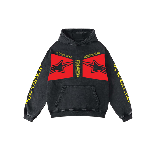 Alpinestar2 Acid Wash Oversized Hoodie