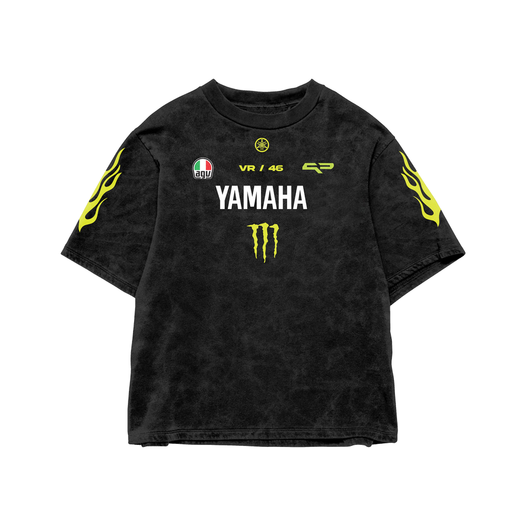 Yamaha Acid Wash Oversized Tee