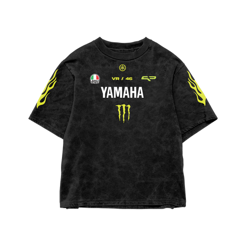 Yamaha Acid Wash Oversized Tee