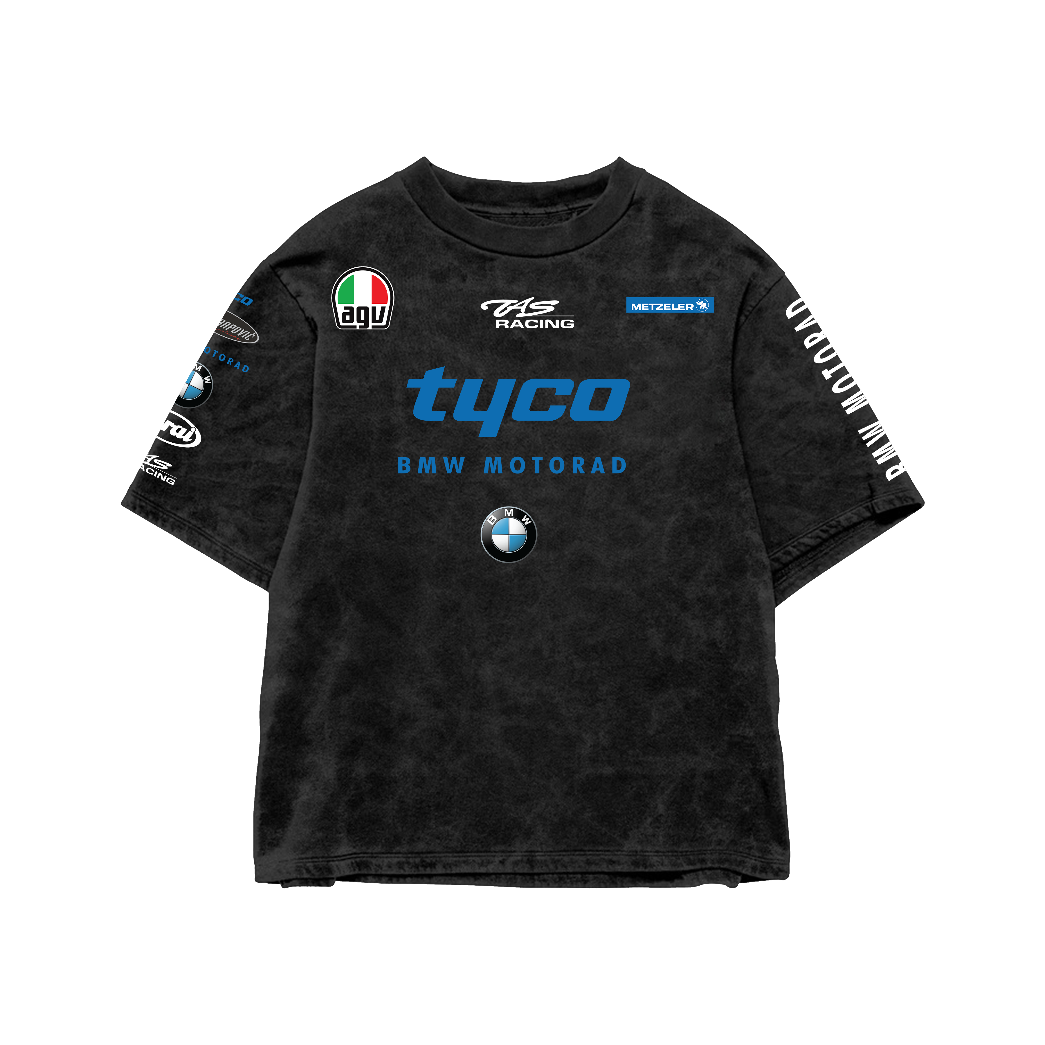 Bmw Acid Wash Oversized Tee