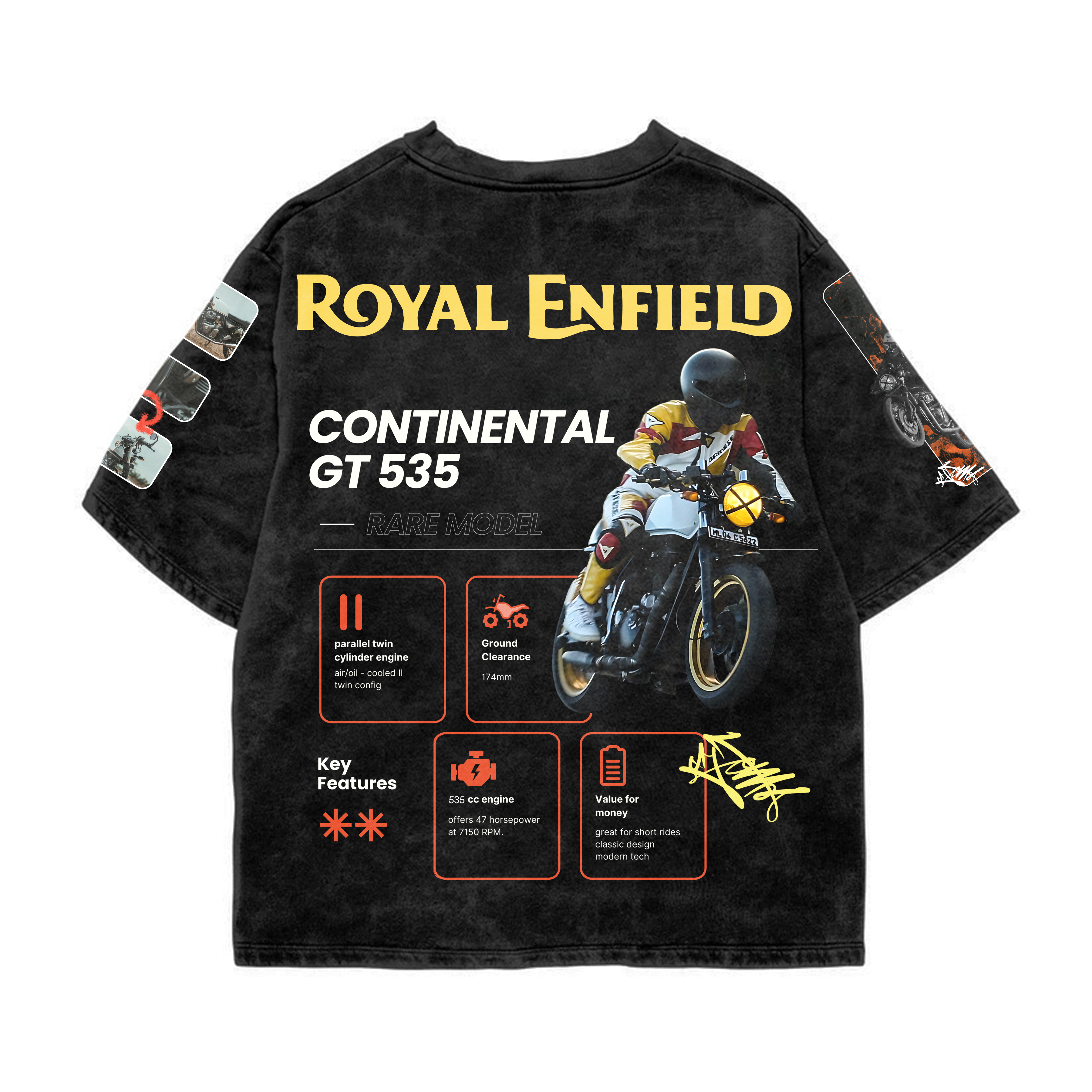 GT Acid Wash Oversized Tee