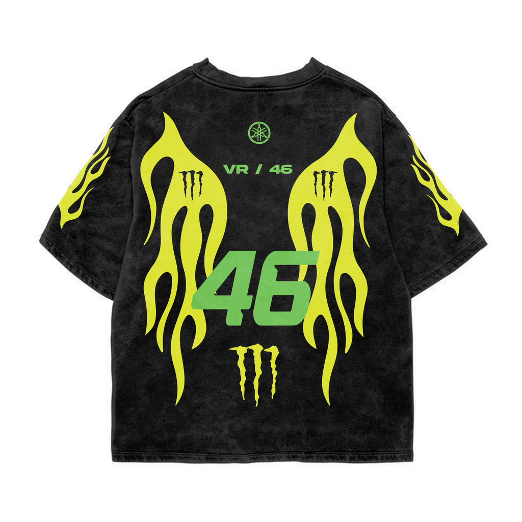 Yamaha Acid Wash Oversized Tee