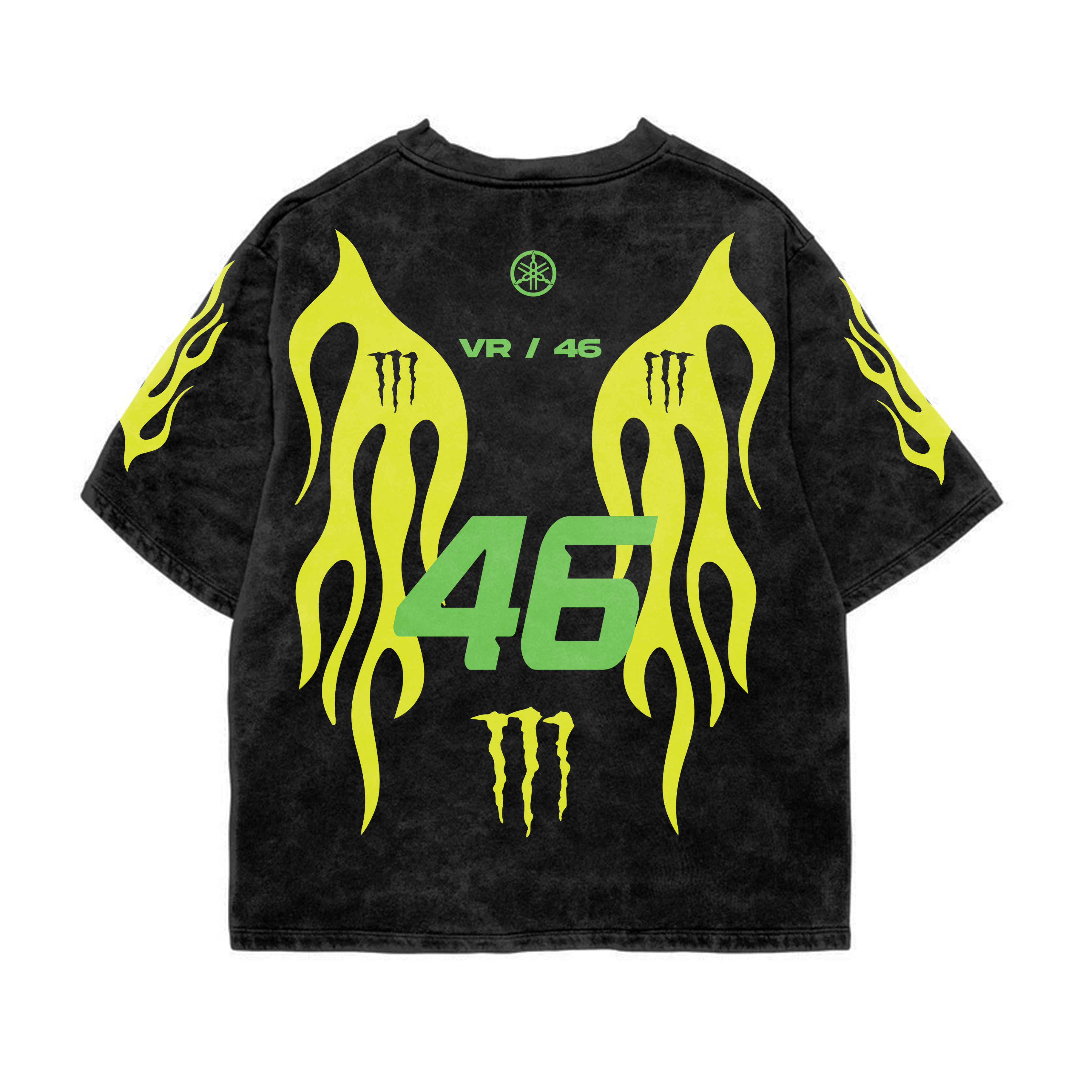 Yamaha Acid Wash Oversized Tee