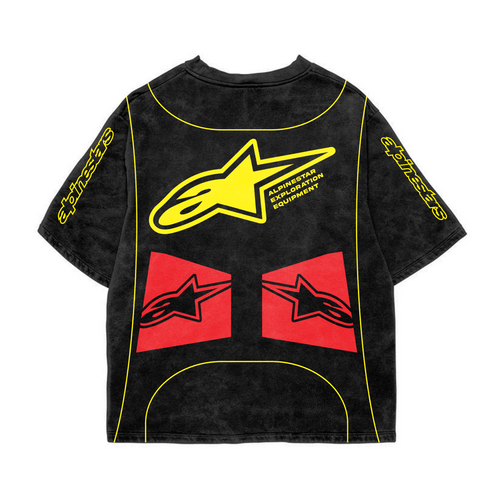 Alpinestar2 Acid Wash Oversized Tee