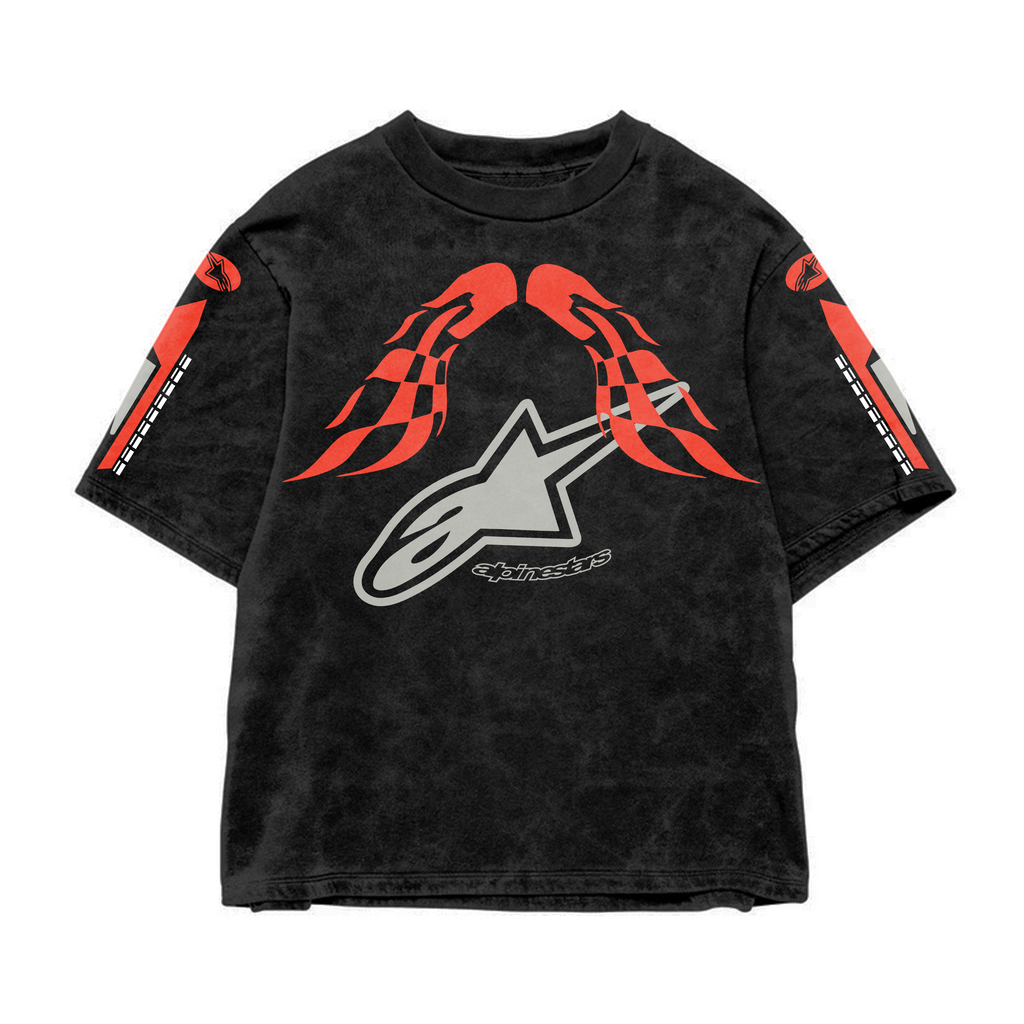 Alpinestar1 Acid Wash Oversized Tee