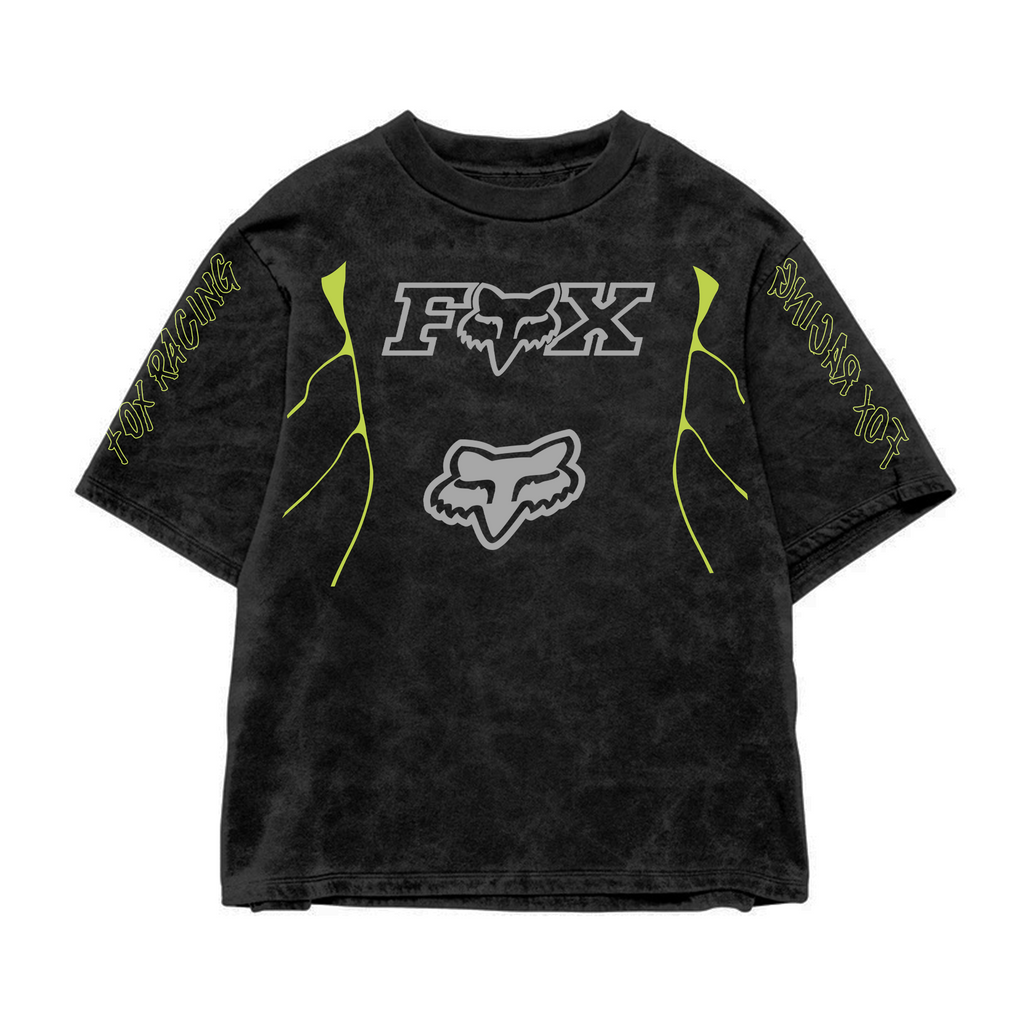 Fox Acid Wash Oversized Tee